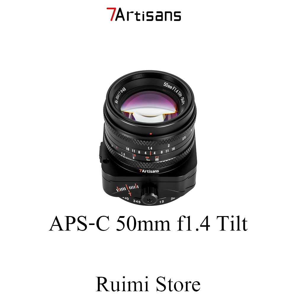 7Artisans 50 มม. F1.4 Tilt Manual Focus รูรับแสงขนาดใหญ่ APS-C Lens 50mm f1.4