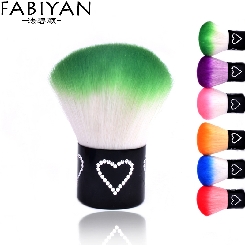 แปรงทําความสะอาดเล็บ ขนแปรงนุ่ม กําจัดฝุ่น (สุ่มสี พร้อมส่ง) 1 ชิ้น FABIYAN