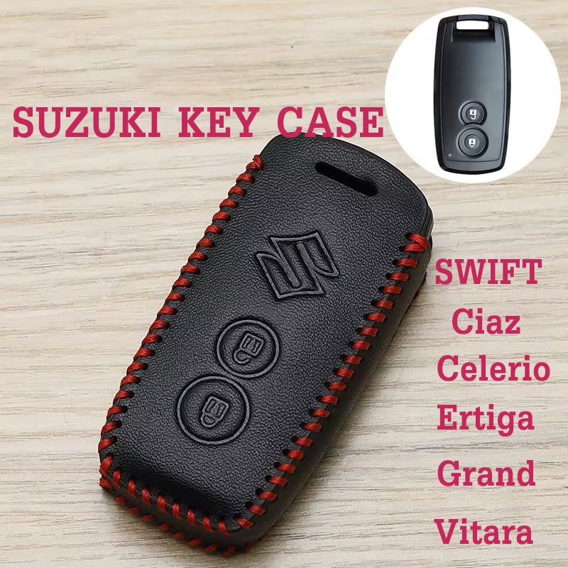 เคสกุญแจรีโมทรถยนต์ แบบหนัง สําหรับ Suzuki SWIFT Ciaz Celerio Ertiga Grand Vitara