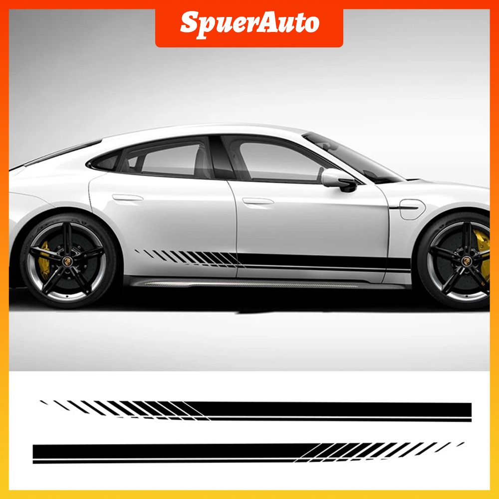 Superauto สติกเกอร์ติดรถยนต์ ลายทาง DIY อุปกรณ์เสริม