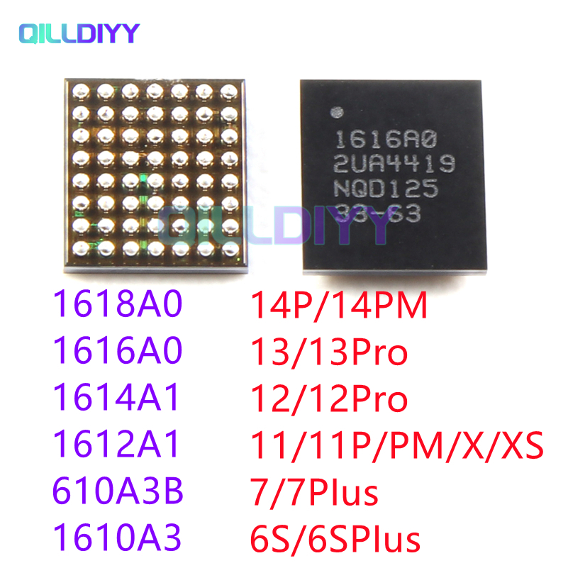 1pcs 1610A1 1610A2 1610A3 610A3B 1612A1 1614A1 1616A0 1618A0 U2 USB tristar ic สําหรับ iPhone 6/7/8/