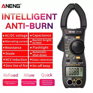 ANENG ST170 multi-function digital clamp มัลติมิเตอร์หน้าจอแบ็คไลท์อัจฉริยะ anti-burn มัลติมิเตอร์ช่างไฟฟ้าแอมมิเตอร์
