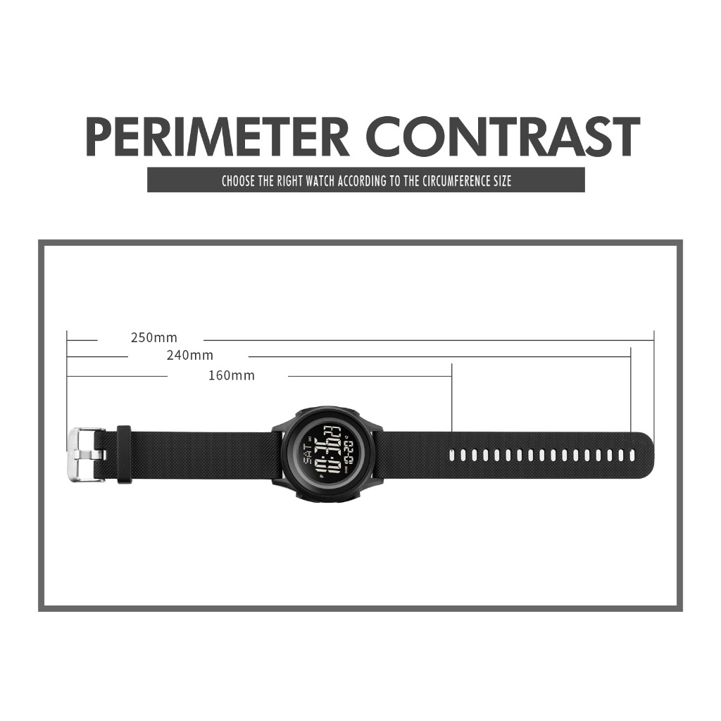 Skmei 1893 นาฬิกาข้อมือสปอร์ตแฟชั่น LED เรืองแสง กันน้ํา 50 เมตร สําหรับวัยรุ่น ผู้ชาย