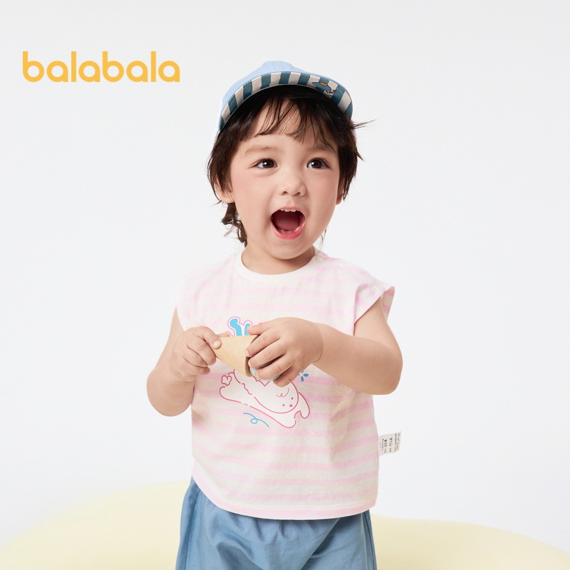 Balabala เสื้อกั๊ก ผ้าฝ้ายแท้ แบบบาง แฟชั่นฤดูใบไม้ผลิ และฤดูร้อน สําหรับเด็กผู้ชาย 2024