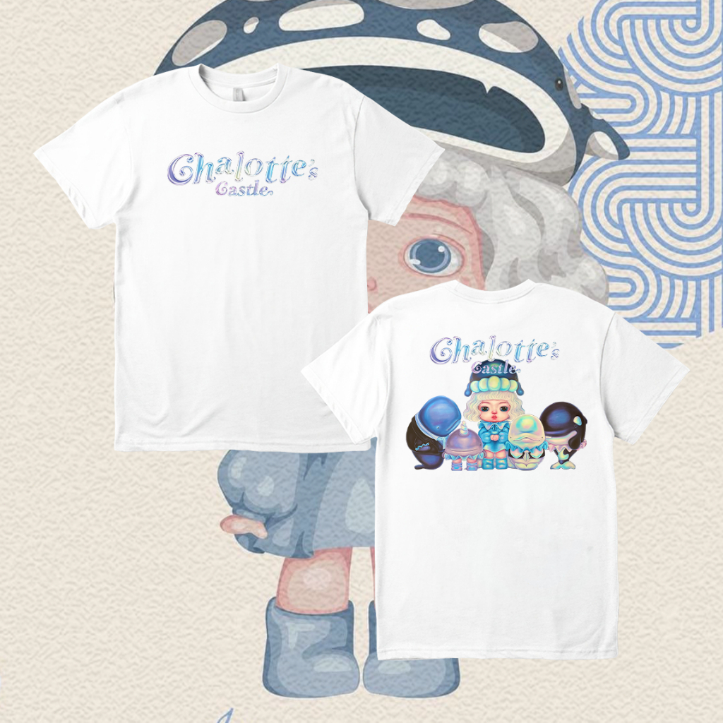 ใหม่ (พร้อมส่ง)เสื้อ Chalotte's Castle Mackcha T-shirt ผ้าCotton 100% ใส่ได้ ทั้ง ชาย ใส่สบาย ไม่หด ไม่ย้