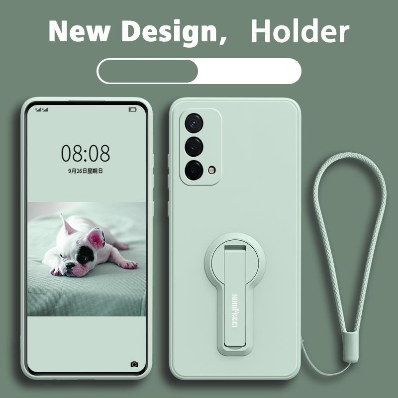 FOR เคส ปลอก OPPO A74 4g  OPPO A95 โทรศัพท์กรณี softcase ซิลิโคนเหลวป้องกันเรียบกันกระแทกกันชนปกการออกแบบใหม่360 ° กับผู้ถือ ytxzzj01