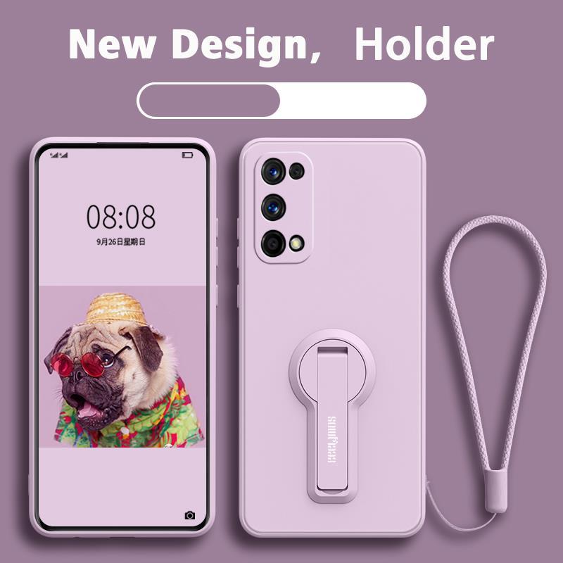 FOR เคส ปลอก realme 7 Pro realme 7i realme C17 โทรศัพท์กรณี softcase ซิลิโคนเหลวป้องกันเรียบกันกระแทกกันชนปกการออกแบบใหม่360 ° กับผู้ถือ YTXZZJ01 - รูปที่ 2