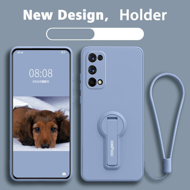 FOR เคส ปลอก realme 7 Pro realme 7i realme C17 โทรศัพท์กรณี softcase ซิลิโคนเหลวป้องกันเรียบกันกระแทกกันชนปกการออกแบบใหม่360 ° กับผู้ถือ YTXZZJ01 - รูปที่ 4