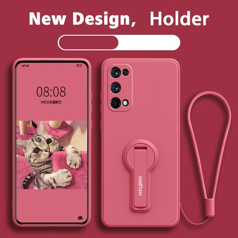 FOR เคส ปลอก realme 7 Pro realme 7i realme C17 โทรศัพท์กรณี softcase ซิลิโคนเหลวป้องกันเรียบกันกระแทกกันชนปกการออกแบบใหม่360 ° กับผู้ถือ YTXZZJ01 - รูปที่ 5