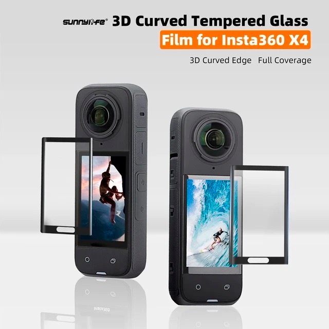 ฟิล์มกระจกนิรภัยกันรอยหน้าจอ อุปกรณ์เสริม สําหรับกล้อง Insta360 X4 Insta 360 X4