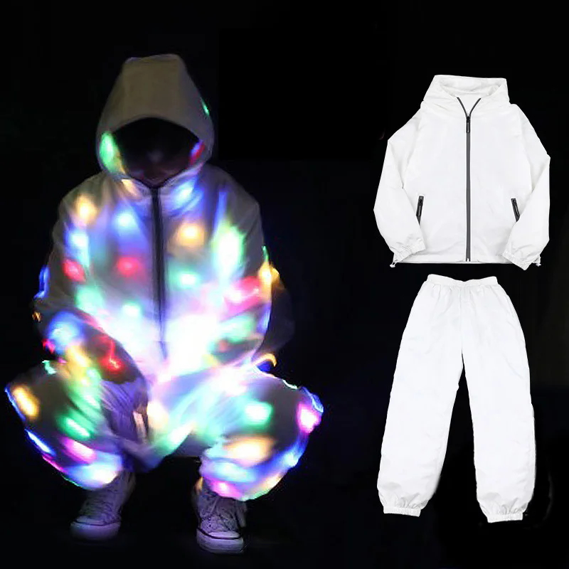 【Vest-Coat-Trousers】เสื้อผ้าเรืองแสง Led หลากสีสัน