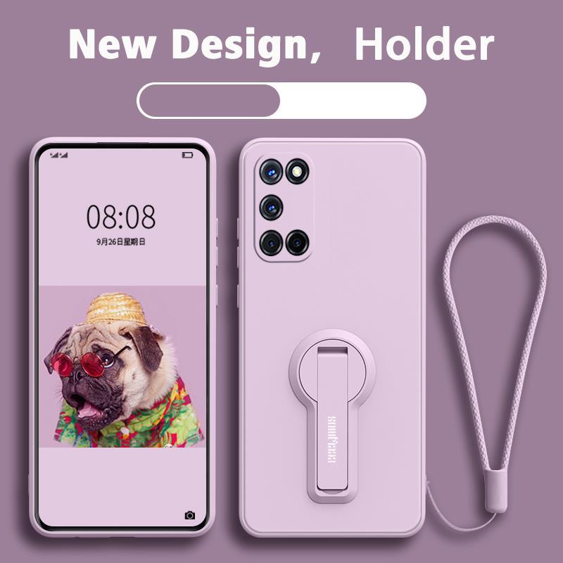 FOR เคส ปลอก OPPO A52 OPPO A92 OPPO A74 5g โทรศัพท์กรณี softcase ซิลิโคนเหลวป้องกันเรียบกันกระแทกกันชนปกการออกแบบใหม่360 ° กับผู้ถือ ytxzzj01 - รูปที่ 2