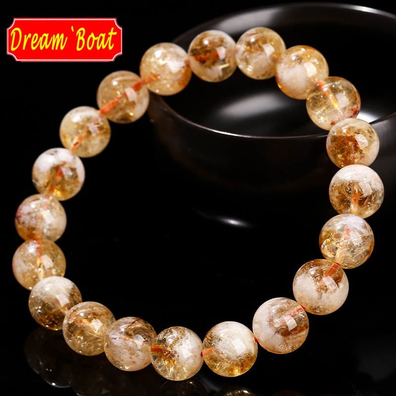 Pyramid Citrine(Snowflake Citrine）Natural Crystal Bracelet สร้อยข้อมือคริสตัลธรรมชาติ,ลูกปัดคริสตัล,ผู้หญิง/ผู้ชายสร้อยข้อมือ,สร้อยข้อมืออัญมณี,สร้อยข้อมือฮวงจุ้ย,สร้อยข้อมือหินธรรมชาติ,เครื่องประดับแฟชั่นและหรูหรา