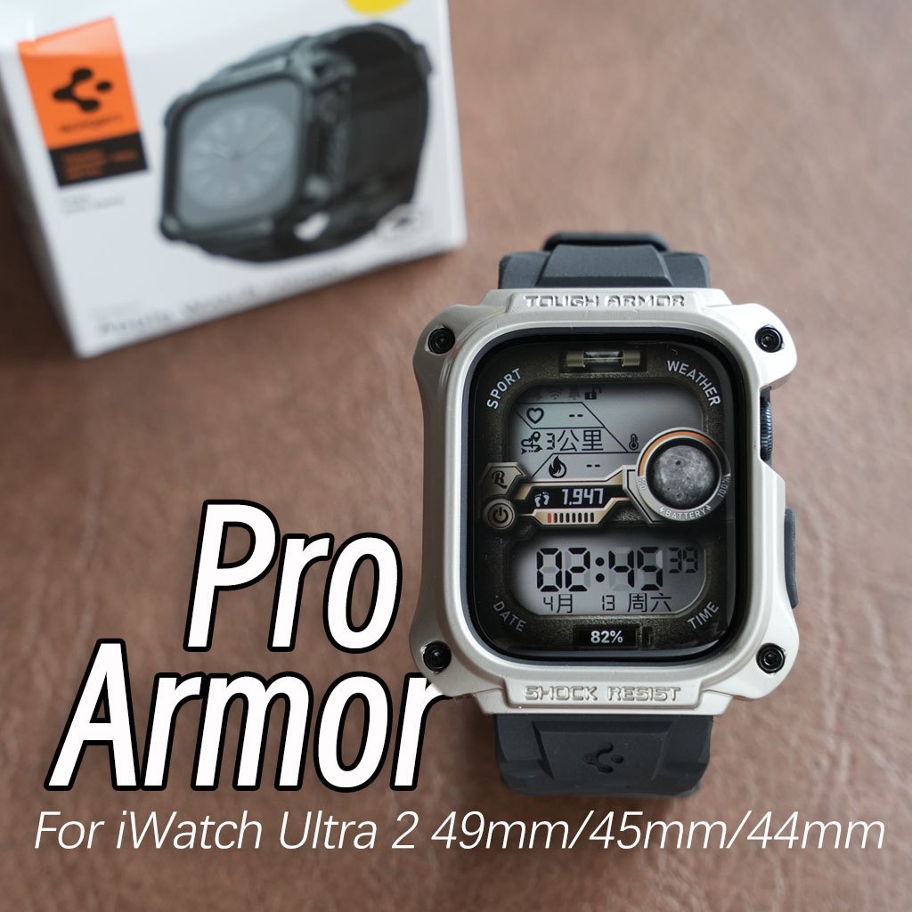 Spigen สายนาฬิกาข้อมือซิลิโคน ไทเทเนียม และเคสโลหะ ทนทาน แบบเปลี่ยน สําหรับ iWatch Ultra 2 49 มม. iWatch 45 มม. 44 มม. Series 9 8 7 6 5 4 SE2