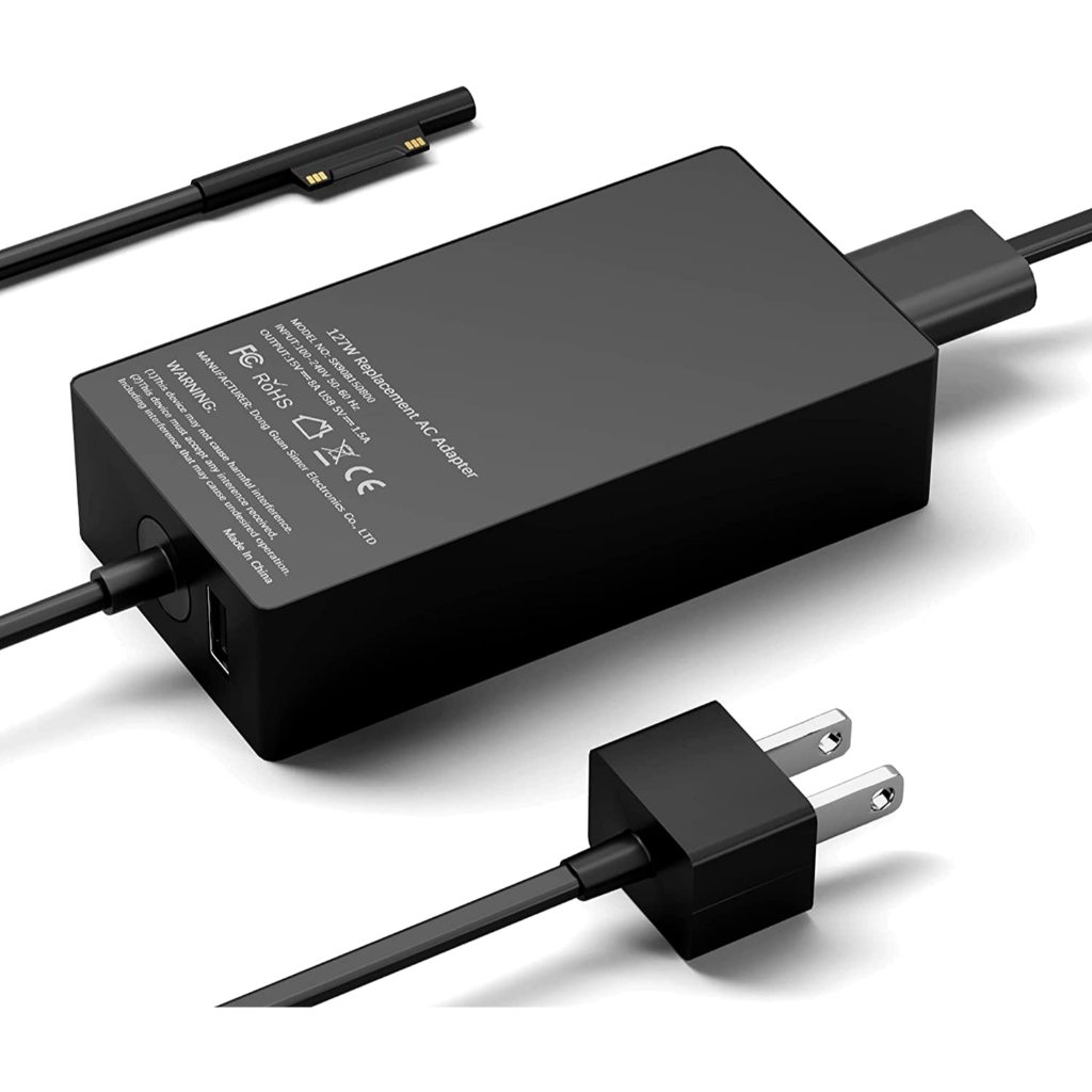 127W Microsoft Surface Charger สําหรับ Microsoft Surface Book 3 2 1, แล็ปท็อปพื้นผิว 5 Go2 Studio Go