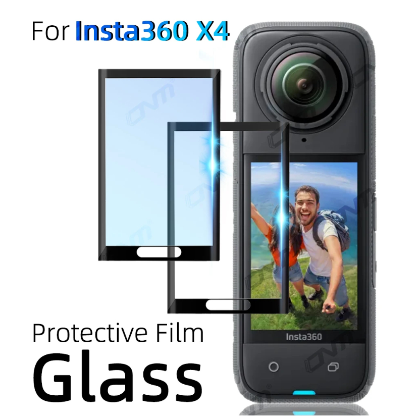 ฟิล์มกันรอยหน้าจอ กันรอยนิ้วมือ แบบโค้ง สําหรับ Insta360 X4