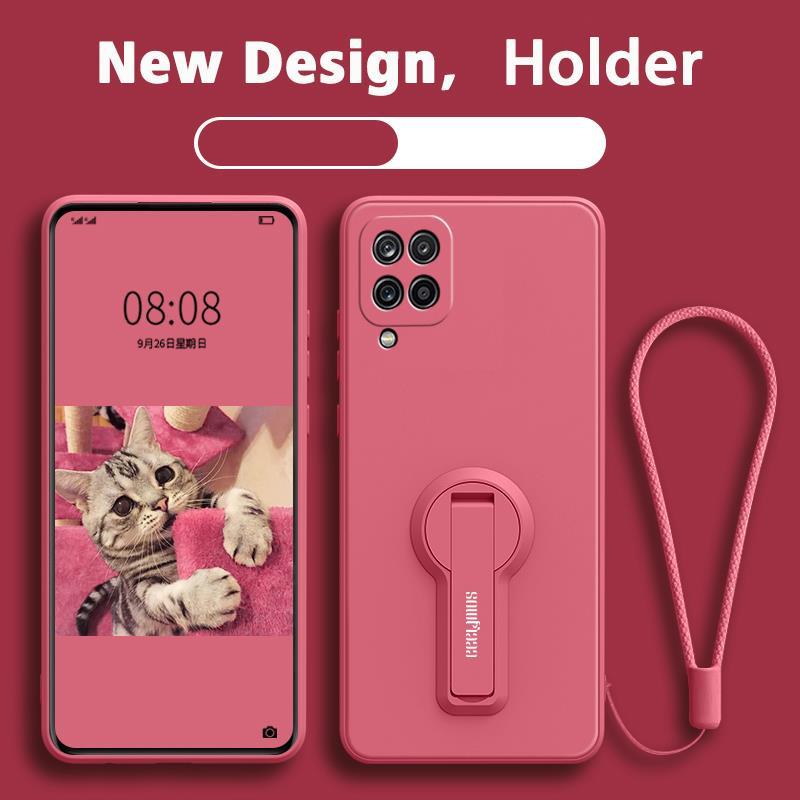 FOR เคส ปลอกซัมซุง samsung A12 samsung A22 4g M12 5G โทรศัพท์กรณี softcase ซิลิโคนเหลวป้องกันเรียบกันกระแทกกันชนปกการออกแบบใหม่360 ° กับผู้ถือ ytxzzj01 - รูปที่ 5