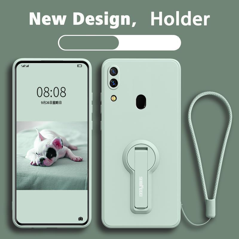 FOR เคส ปลอกซัมซุง samsung A20 ซัมซุง samsung A30 โทรศัพท์กรณี softcase ซิลิโคนเหลวป้องกันเรียบกันกระแทกกันชนปกการออกแบบใหม่360 ° กับผู้ถือ ytxzzj01