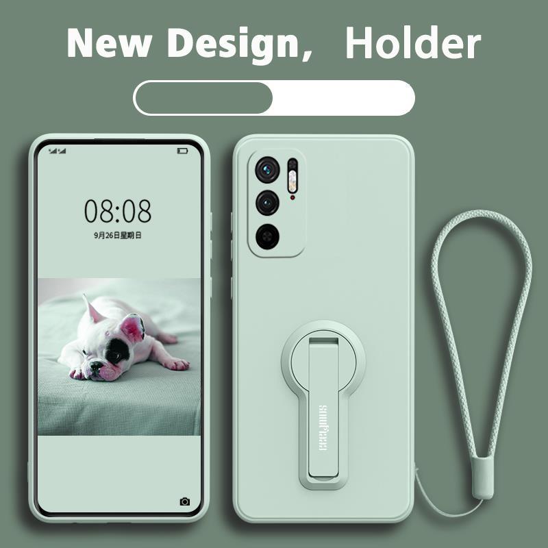 FOR เคส ปลอก Redmi note 10 5g Xiaomi poco M3 Pro 5g โทรศัพท์กรณี softcase ซิลิโคนเหลวป้องกันเรียบกันกระแทกกันชนปกการออกแบบใหม่360 ° กับผู้ถือ ytxzzj01