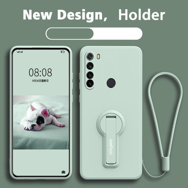 FOR เคส ปลอก Redmi note 8 Pro Redmi note 8 ครั้งโทรศัพท์กรณี softcase ซิลิโคนเหลวป้องกันเรียบกันกระแทกกันชนปกการออกแบบใหม่360 ° กับผู้ถือ ytxzzj01