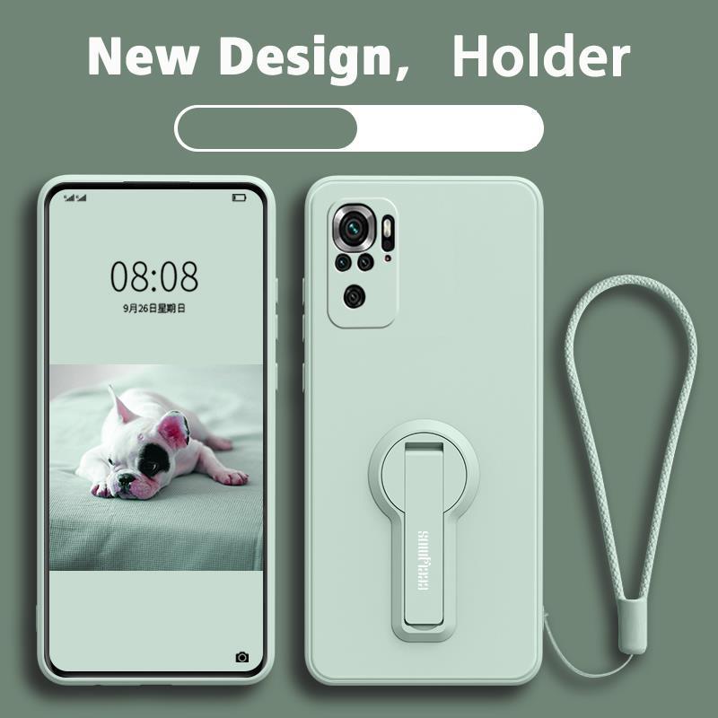FOR เคส ปลอก Redmi NOTE 10 4g Xiaomi Redmi NOTE 10S Redmi NOTE 10 Pro 4g โทรศัพท์กรณี softcase ซิลิโคนเหลวป้องกันเรียบกันกระแทกกันชนปกการออกแบบใหม่360 ° กับผู้ถือ ytxzzj01