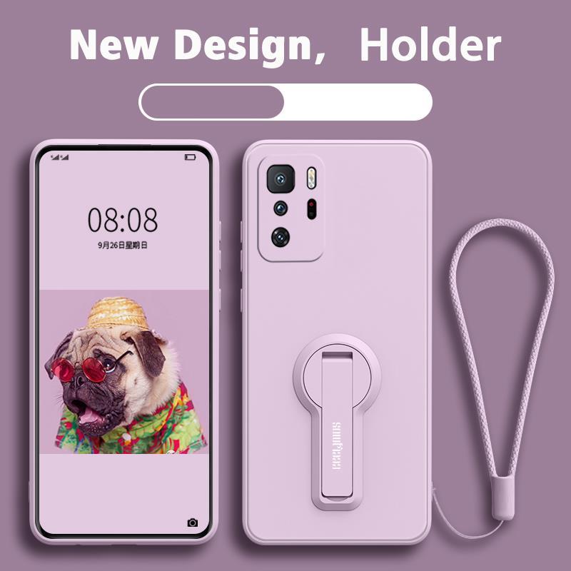 FOR เคส ปลอก Redmi note 10 Pro 5g  Xiaomi poco X3 GT 5g โทรศัพท์กรณี softcase ซิลิโคนเหลวป้องกันเรียบกันกระแทกกันชนปกการออกแบบใหม่360 ° กับผู้ถือ ytxzzj01 - รูปที่ 2