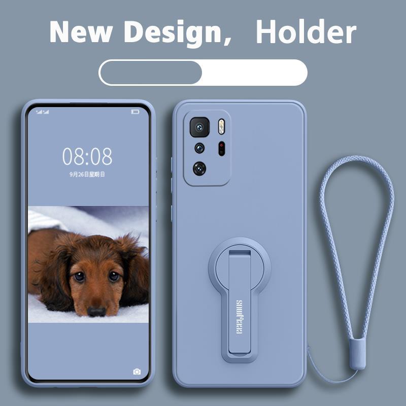 FOR เคส ปลอก Redmi note 10 Pro 5g  Xiaomi poco X3 GT 5g โทรศัพท์กรณี softcase ซิลิโคนเหลวป้องกันเรียบกันกระแทกกันชนปกการออกแบบใหม่360 ° กับผู้ถือ ytxzzj01 - รูปที่ 4