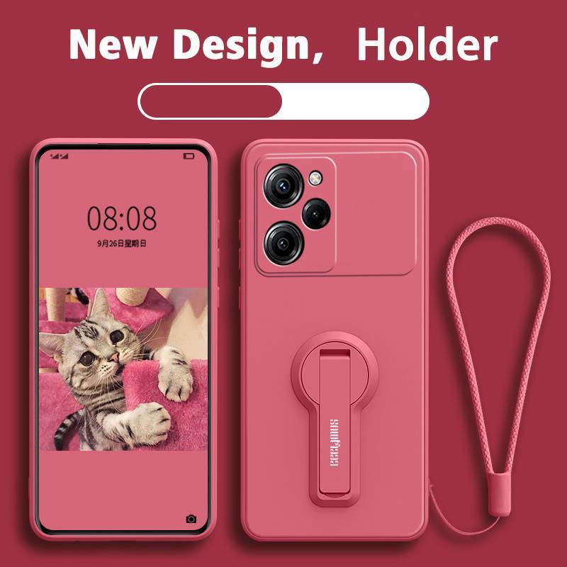FOR เคส ปลอก redmi Note 12 4G redmi Note 12 Pro 5G 2023 เคสโทรศัพท์ softcase Liquid ซิลิโคน Protector Smooth กันกระแทกกันชนออกแบบใหม่360 ° พร้อมผู้ถือ ytxzzj01 - รูปที่ 5