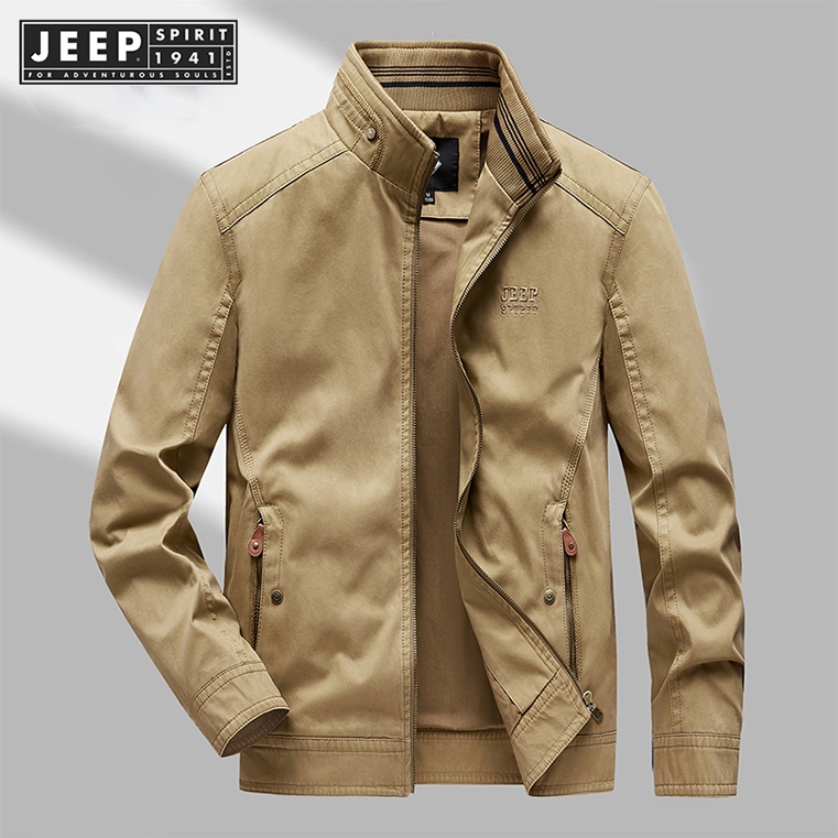 JEEP SPIRIT 1941 ESTD เสื้อแจ็กเก็ตลําลอง กันลม แฟชั่นสําหรับผู้ชาย