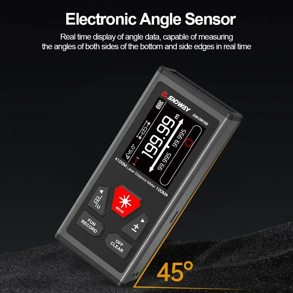 เครื่องวัดระยะทางเลเซอร์ SNDWAY SW-DR DG SW-DR60 SW-DR100 - รูปที่ 2