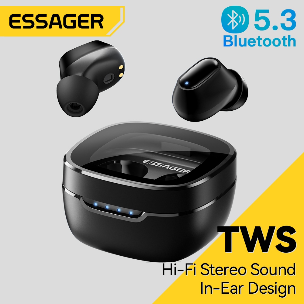 Essager 5.3 ชุดหูฟังอินเอียร์ บลูทูธไร้สาย สําหรับโทรศัพท์มือถือ และคอมพิวเตอร์