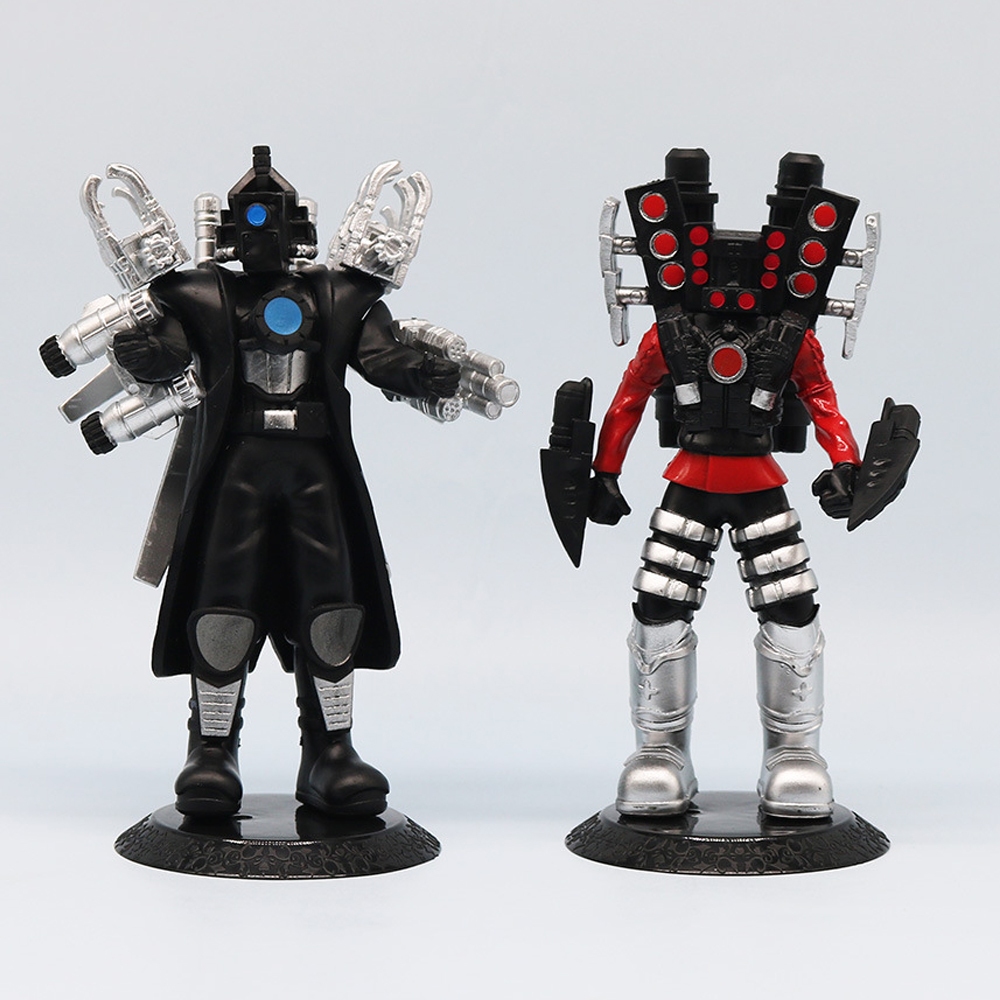 17 ซม.Spoof เกม Skibidi ห้องน้ํา Action Figure Monitor Man ห้องน้ํา Man Sound Man รุ่น Q PVC Action Figures ตุ๊กตาของเล่นของขวัญ