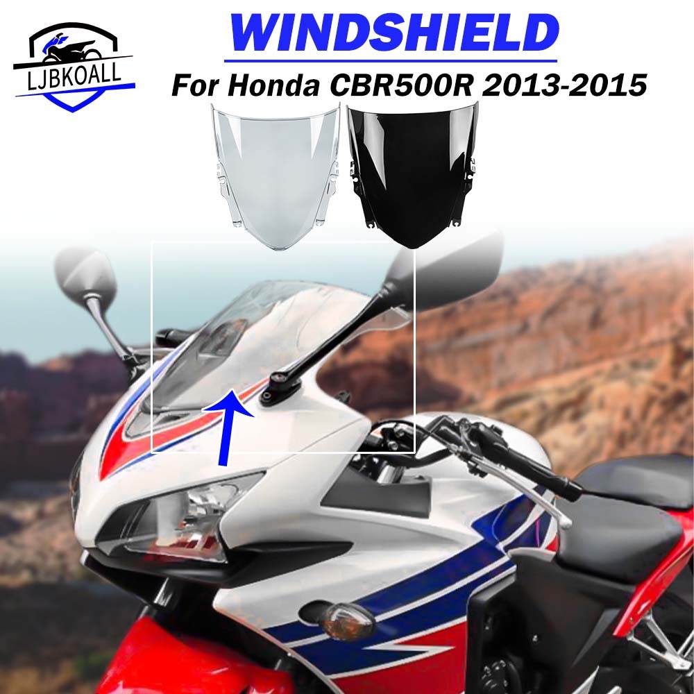 Ljbkoall CBR500R กระจกหน้ารถจักรยานยนต์ สําหรับ Honda CBR500R CBR 500R CBR500 500 R 2013 2014 2015