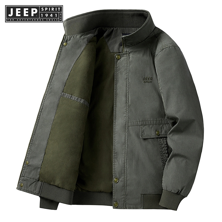 JEEP SPIRIT 1941 ESTD เสื้อแจ็กเก็ตลําลอง คุณภาพสูง สําหรับผู้ชาย