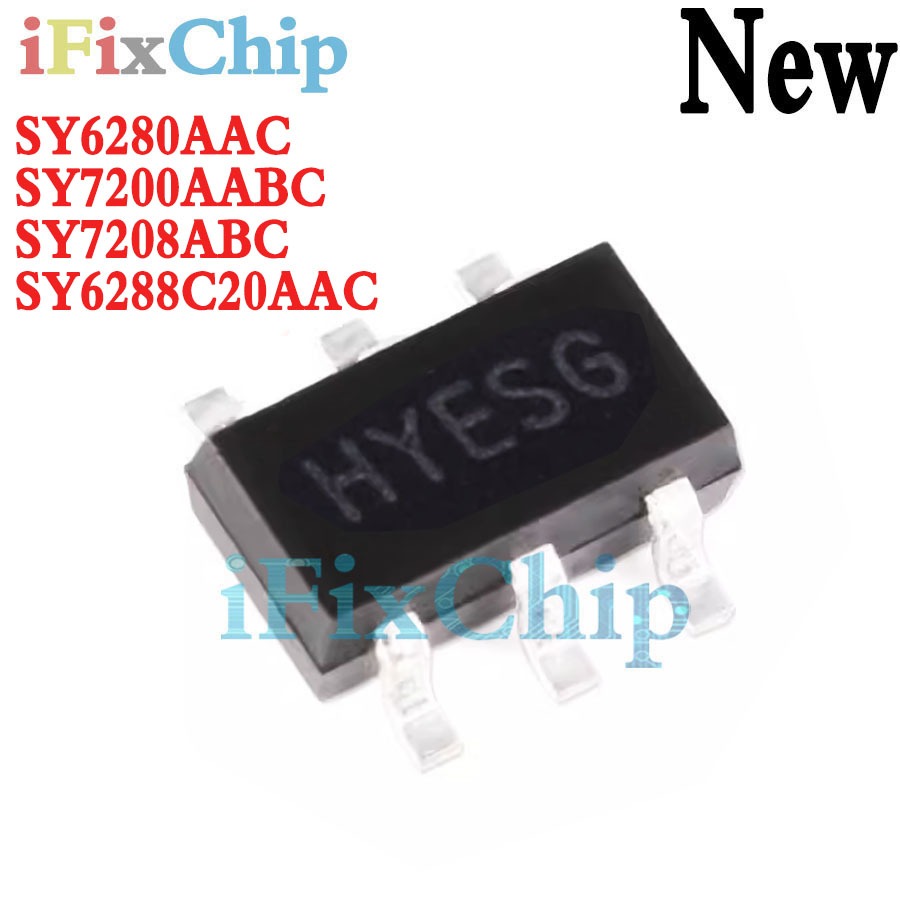 10pcs Sy7200aaabc SY6288C20AAC SY7200 SY7200A SOT23-6 SY7208ABC SY7208A Sy6280ac SY6280A SY6280A SY6