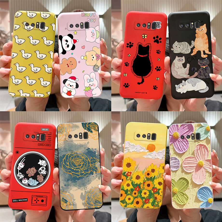 เคสซิลิโคนนิ่ม พิมพ์ลาย สีแคนดี้ สําหรับ Samsung Galaxy Note 8 Note 9 Case N950F N960 N9600