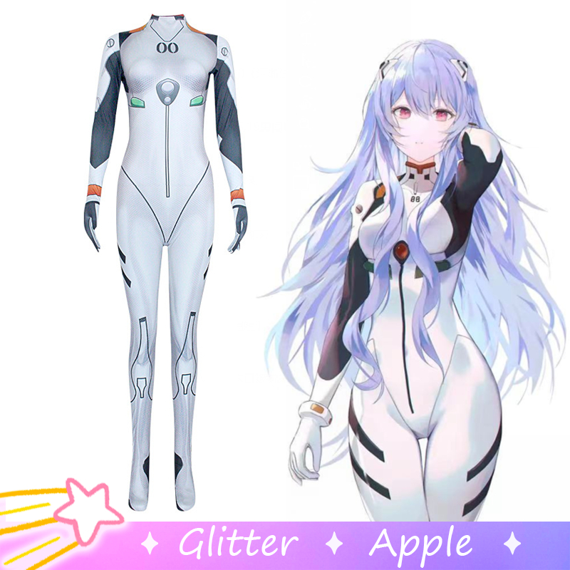 D.va Overwatch Ayanami Rei EVA U-09 ชุดจั๊มสูทคอสเพลย์ เกมสันติภาพ Qiyana เซ็กซี่ สําหรับผู้หญิง