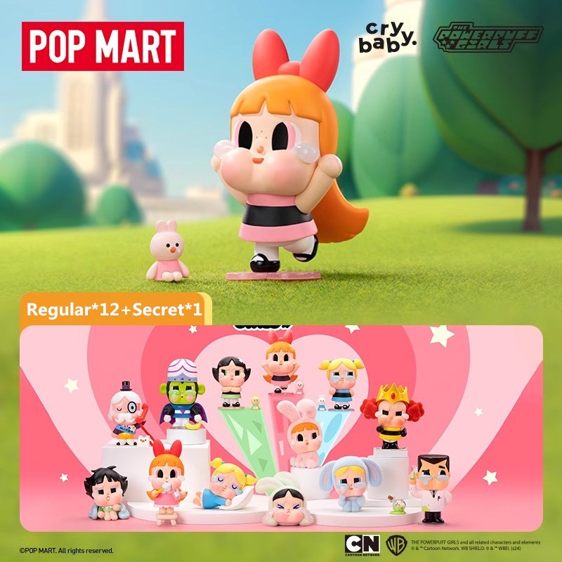 Popmart POPMART CRYBABY x Flying Little Girl​​ของเล่นตุ๊กตาตํารวจปริศนา แฮนด์เมด ของขวัญ