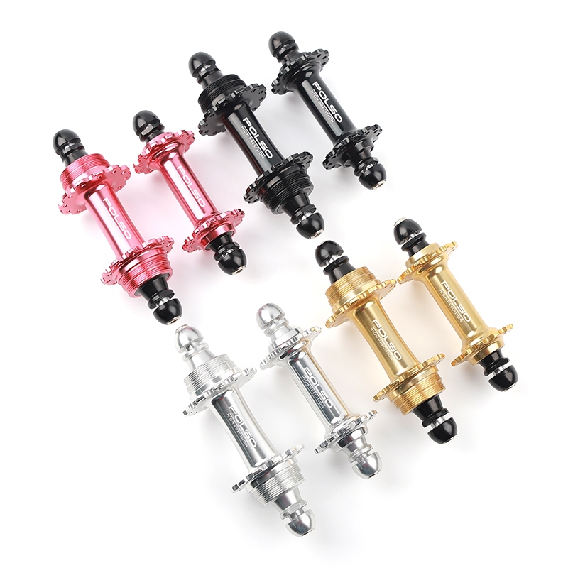 Polso 20 24 H ด้านหน้าและด้านหลังเกียร์คงที่ดุมล้ออลูมิเนียมอัลลอยด์ Fixie Track ขี่จักรยานชิ้นส่วนจักรยาน