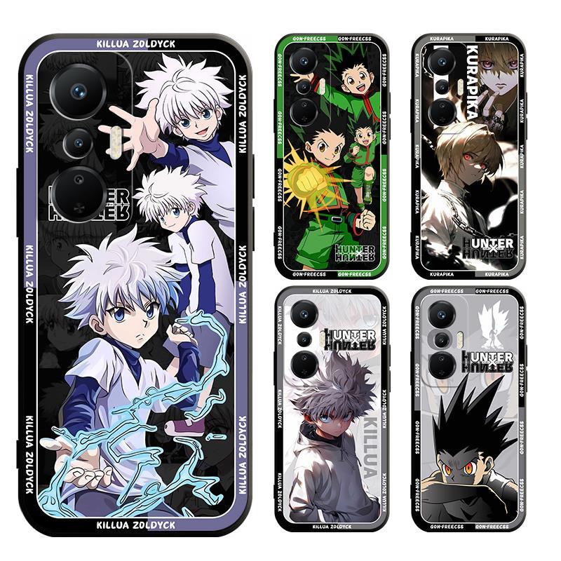 เคส Infinix Hot 30 30i 20 20s 20i 12 12i Play X6831 X6835 X669C X6817 X665 X6826B X665E X6827 X6825 โทรศัพท์มือถือแบบนิ่ม ผิวด้าน ลาย HUNTER gon Killua สีดํา สําหรับ