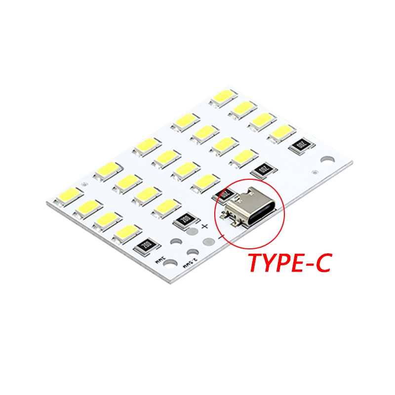 แผงไฟส่องสว่าง 20 หลักลูกปัด LED ไฮไลต์ พื้นฉุกเฉินกลางคืน มินิ พกพา TYPE-C ซ็อกเก็ต