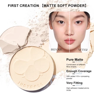 Judydoll Powder Compact ไฮไลท์อัดแข็ง จูดี้ดอล พาเลทไฮไลท์สีเดียว ติดทนนาน เนื้อแมท เป็นธรรมชาติ กันน้ำ Matte Pressed Highlighter