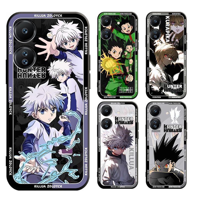 เคส Redmi A3 note 13 13C pro plus 4G 5G โทรศัพท์มือถือแบบนิ่ม ผิวด้าน ลาย HUNTER gon Killua สีดํา สําหรับ