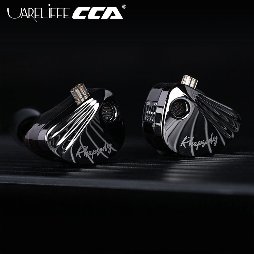 Uareliffe CCA Rhapsody หูฟังแบบมีสาย 2DD + 4BA Hybrid IEM HiFi In-ear Monitor 4 ระดับปรับแต่งสวิทช์ช