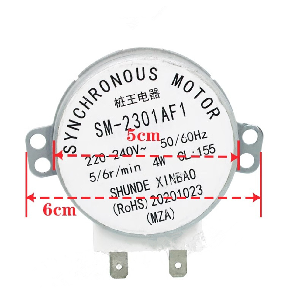 หมุนได้ Synchronous สําหรับมอเตอร์ เตาอบไมโครเวฟ SM-2301 220V 5 6r นาที 4W tta มอเตอร์, ราคา ถูกที่สุด ดีลบีเคเค แกลเลอรีภาพที่ 2