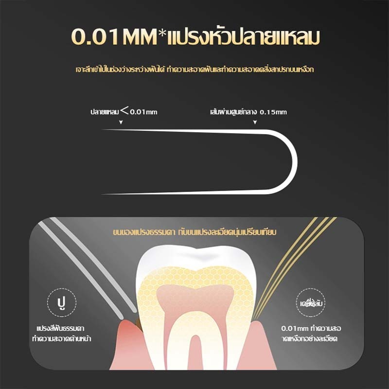 (1กล่อง6ด้าม) แปรงสีฟันเซ็ต หรูหรา ขนแปรงนุ่มพิเศษ แปรงสีฟันสีส้ม สำหรับผู้ใหญ่หรือคู่รัก พกพาสะดวก หัวแปรงละเอียดอ่