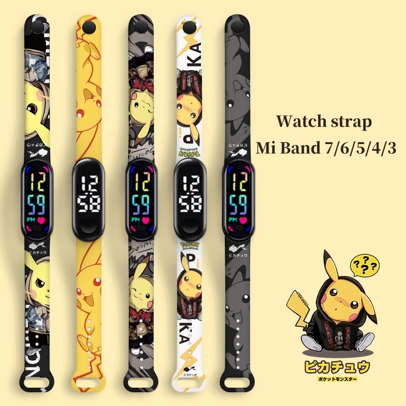 Xiaomi Mi Band 7 สายนาฬิกาข้อมือ พิมพ์ลายการ์ตูน สําหรับ Mi Band 3 4 5 6 7