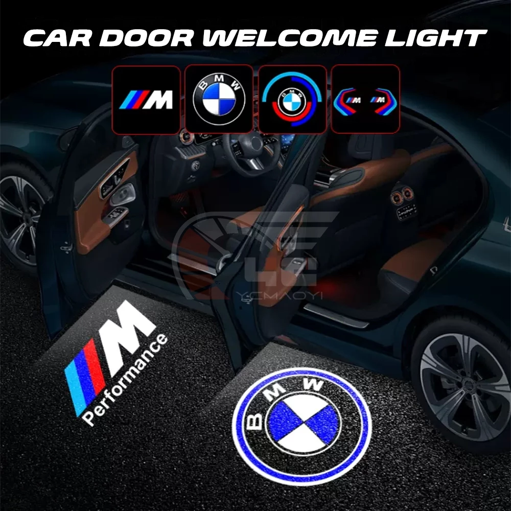 2/4 ชิ้นไฟ Led รถประตูยินดีต้อนรับโปรเจคเตอร์โลโก้ Ghost Shadow โคมไฟสําหรับ BMW E60 E61 E90 E91 E92 E93 F10 F11 X1 X3 X5 GT Z4 อุปกรณ์เสริม