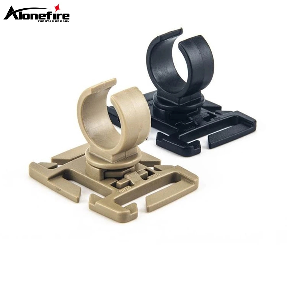 Alonefire LC10 360 คลิปวงแหวนตัว U หมุนได้ สําหรับไฟฉาย