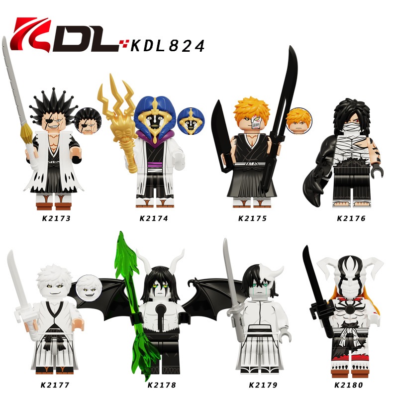 ของเล่นตัวต่อฟิกเกอร์ อนิเมะ BLEACH KUCHIKI RUKIA KUROSAKI IGHIGO KDL824
